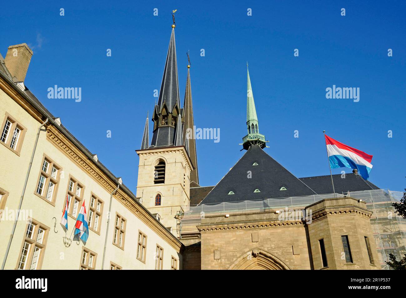 La cattedrale di Notre Dame, città di Lussemburgo, Lussemburgo Foto Stock