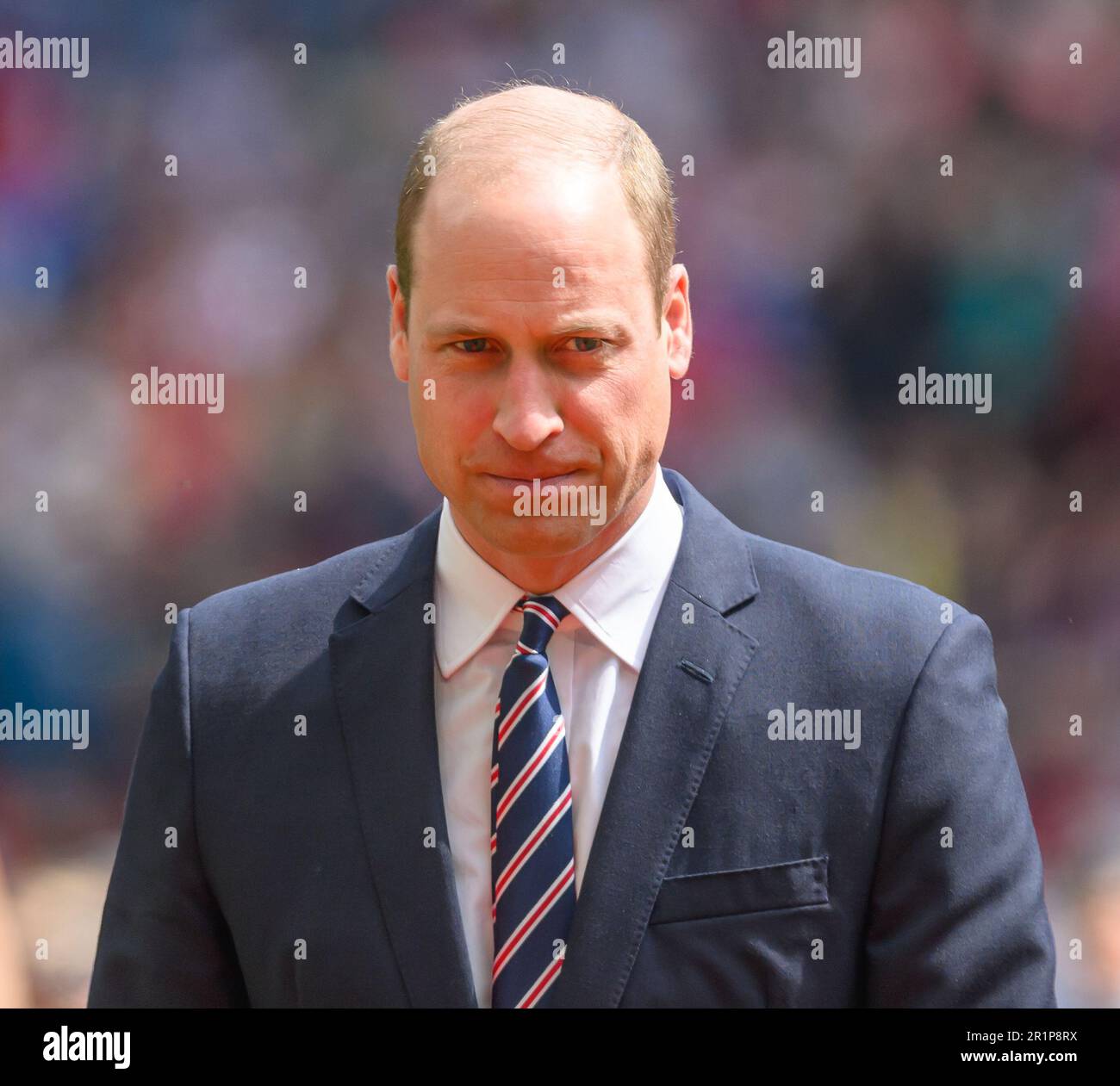 Chelsea contro Manchester United - Vitality Women's fa Cup - finale - Stadio di Wembley HRH William Prince of, UK. 14th maggio, 2023. Durante la partita finale della Coppa della fa di Vitality Women al Wembley Stadium, Londra. Picture Credit: Notizie dal vivo su Mark Pain/Alamy Foto Stock