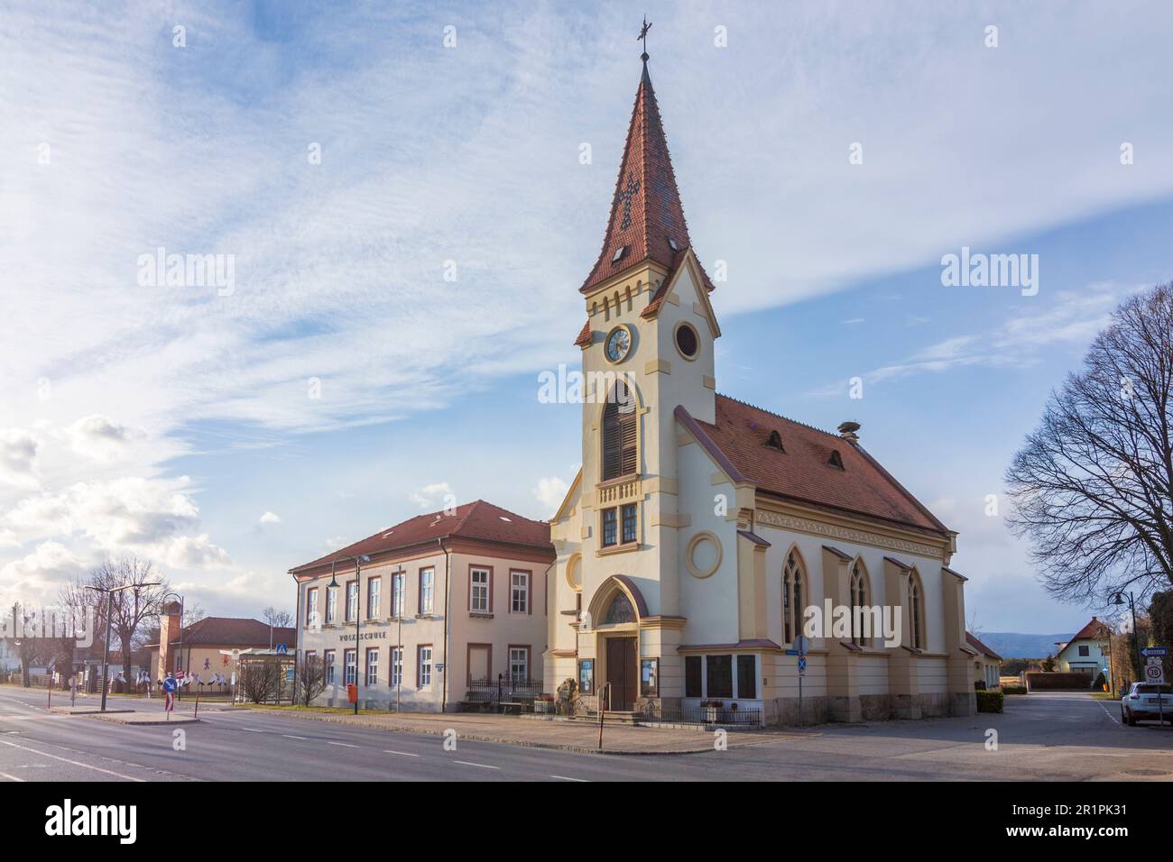 Breitenau, chiesa Breitenau nelle Alpi di Vienna (Wiener Alpen), Alpi, bassa Austria, Austria Foto Stock