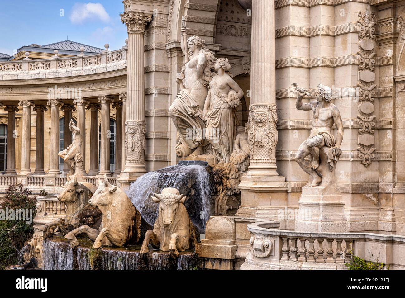 Palais Longchamp nel Parc Longchamp, Marsiglia, Provenza-Alpi-Costa Azzurra, Francia, Foto Stock