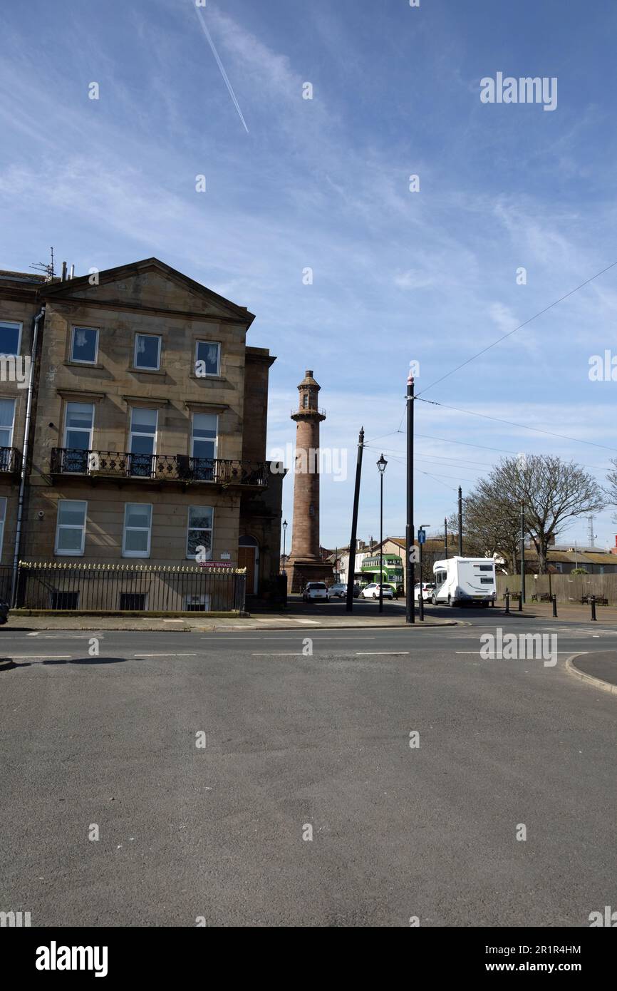 Il faro Pharos Fleetwood Lancashire Inghilterra Foto Stock