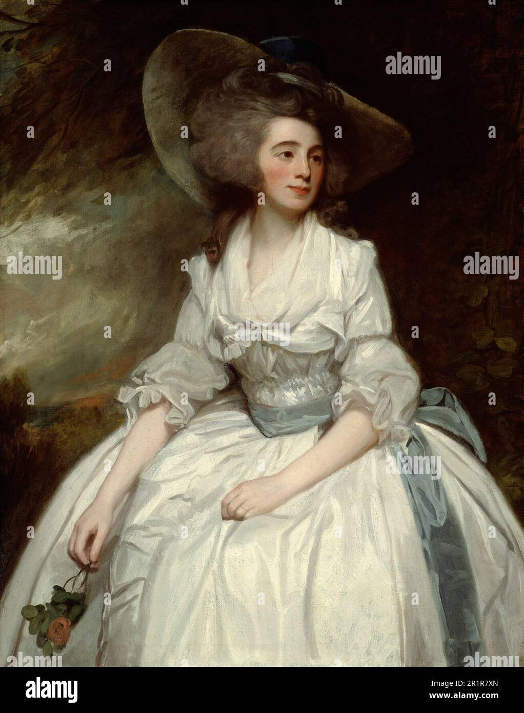 Sig.ra Francis Russell Data: 1785/87 artista: George Romney British, 1734-1802 Foto Stock