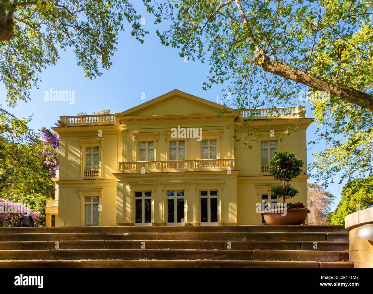 Casa in Jardin Botanico la Concepcion a Malaga Andalucia Spagna meridionale un giardino del 19th ° secolo realizzato da Amalia Livermore e Jorge Loring Oyarzabal. Foto Stock