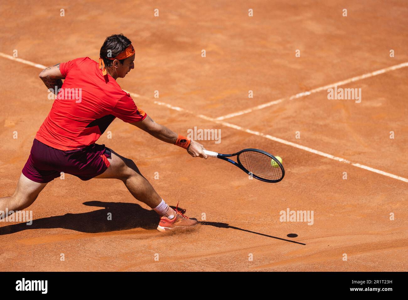 TURIM, tu - 15.05.2023: PIEMONTE OPEN ATP CHALLENGER 175 - Tennis - ATP Challenger Tour - Piemonte Open - Nerman Fatic (BIH) X Ugo Carabelli (ARG) valido per la prima fase del torneo, che si svolge al Circolo della Stampa - Sporting, a Torino-ITA, questo Lunedì (15). Nella foto Camilo Ugo Carabelli (Photo: Luca Castro/Fotoarena) Foto Stock