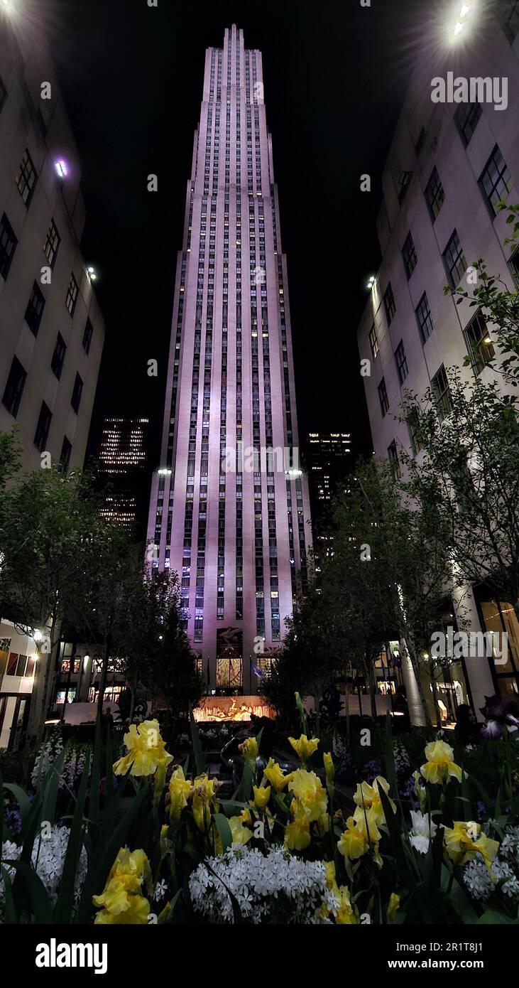 Il Rockefeller Center di New York, Stati Uniti d'America Foto Stock