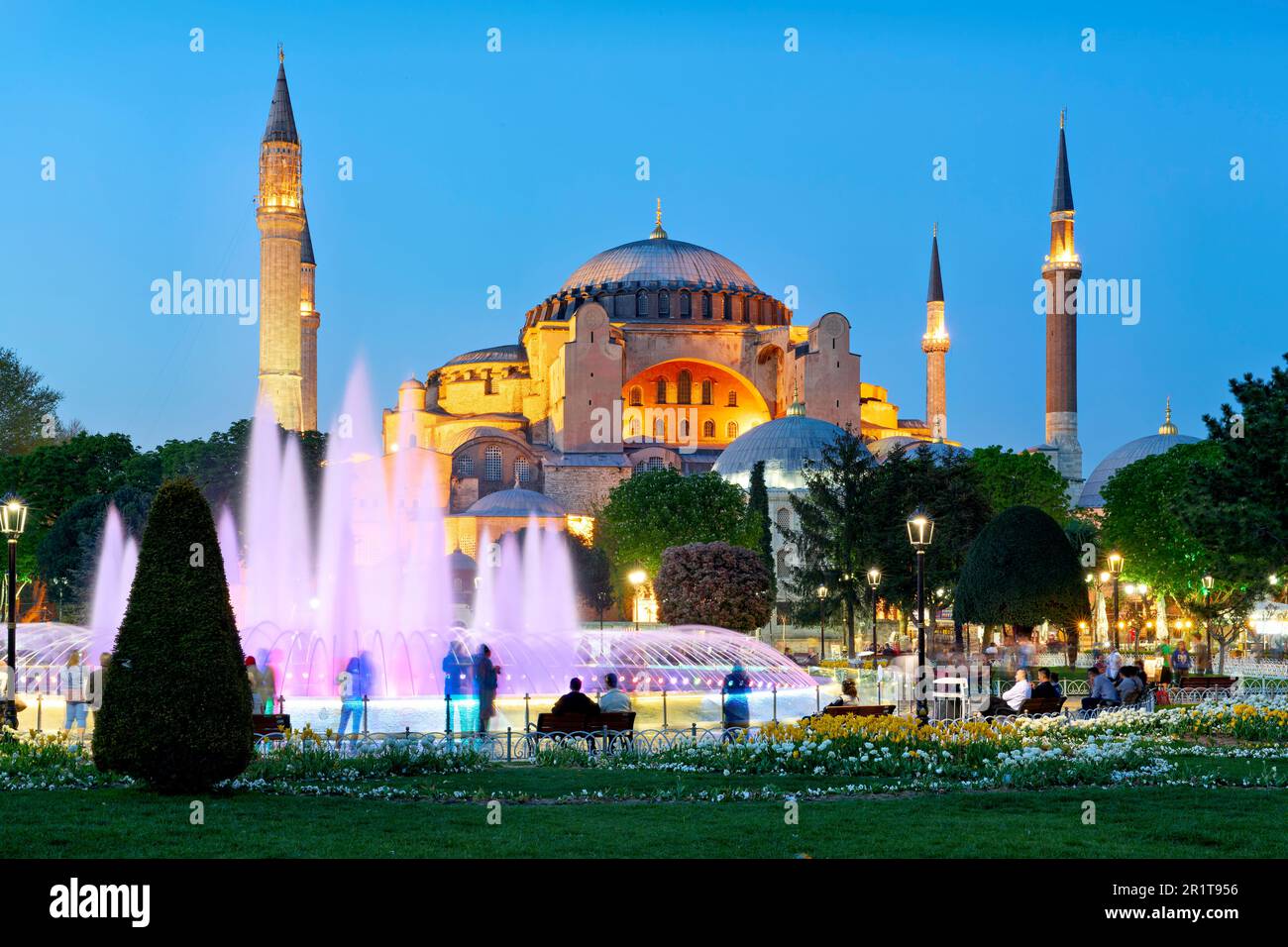 Istanbul Turchia. Grande Moschea di Santa Sofia Foto Stock