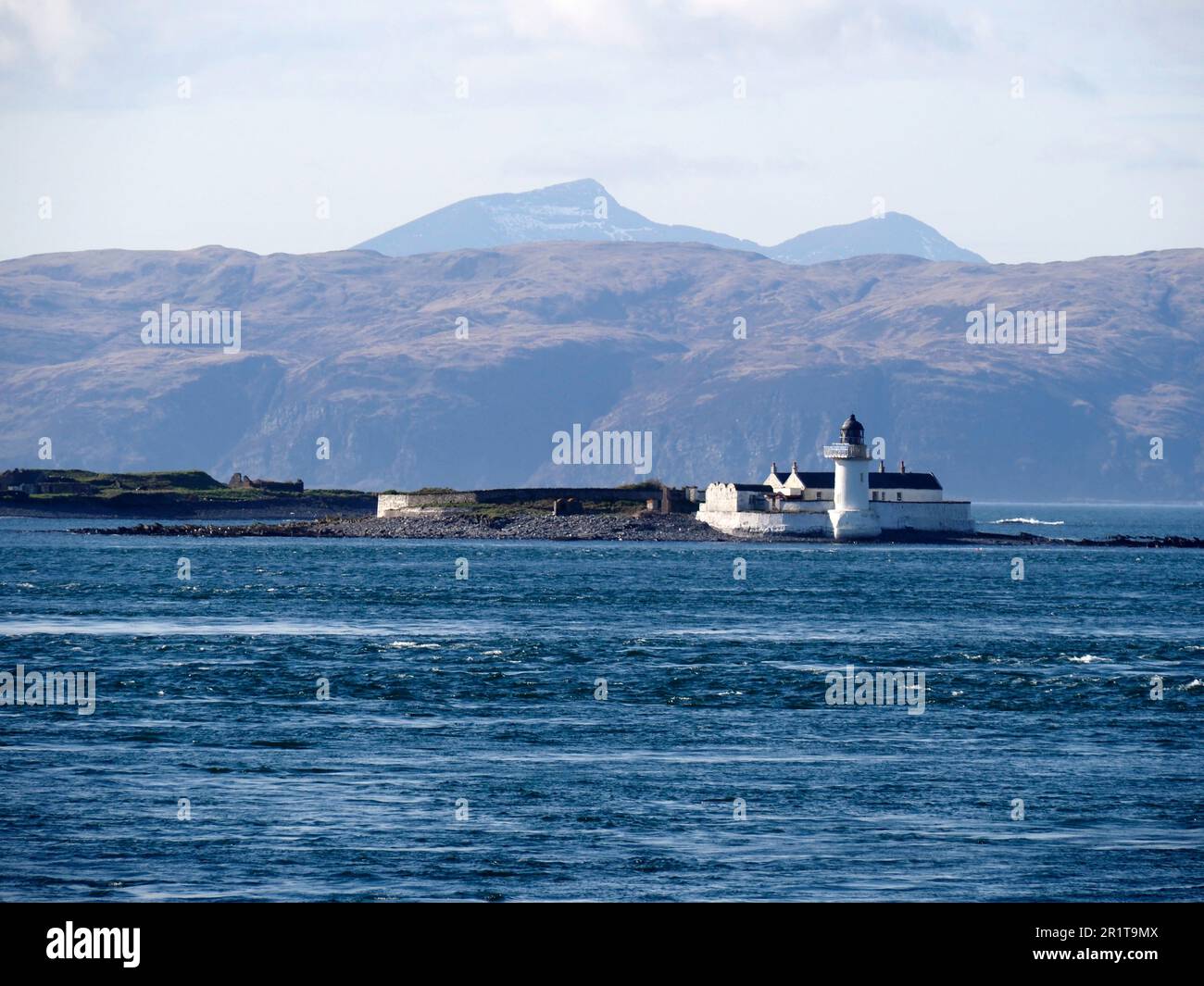 Faro, Fladda, Slate Island, Scozia Foto Stock