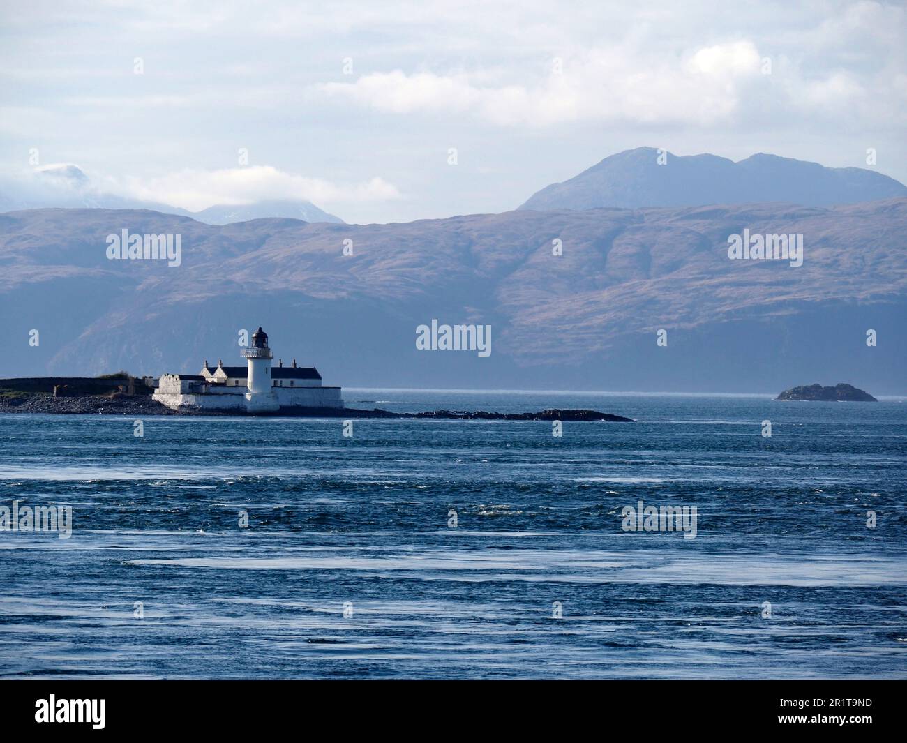 Faro, Fladda, Slate Island, Scozia Foto Stock