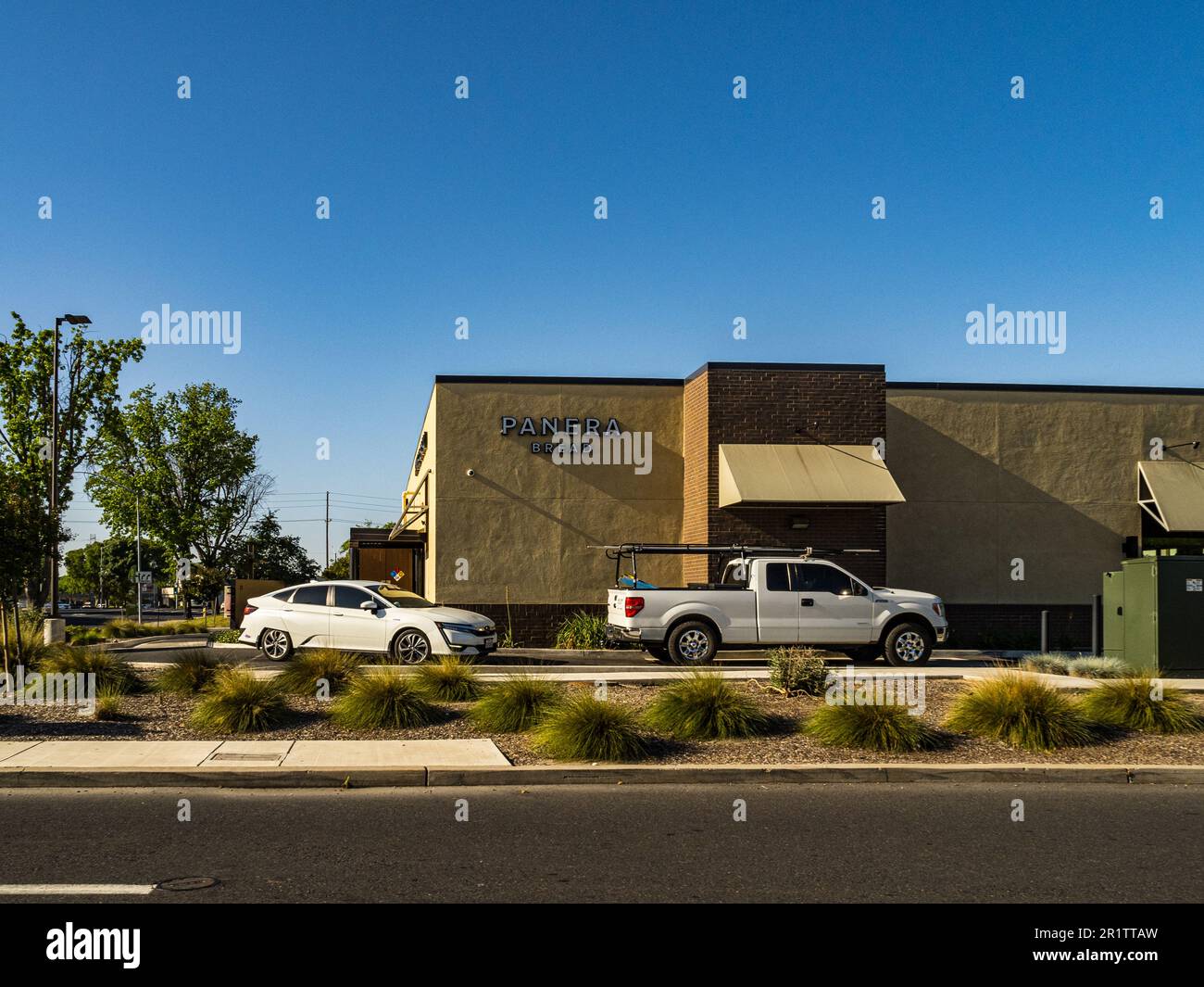 Un negozio di pane Panera a Modesto California USA Foto Stock