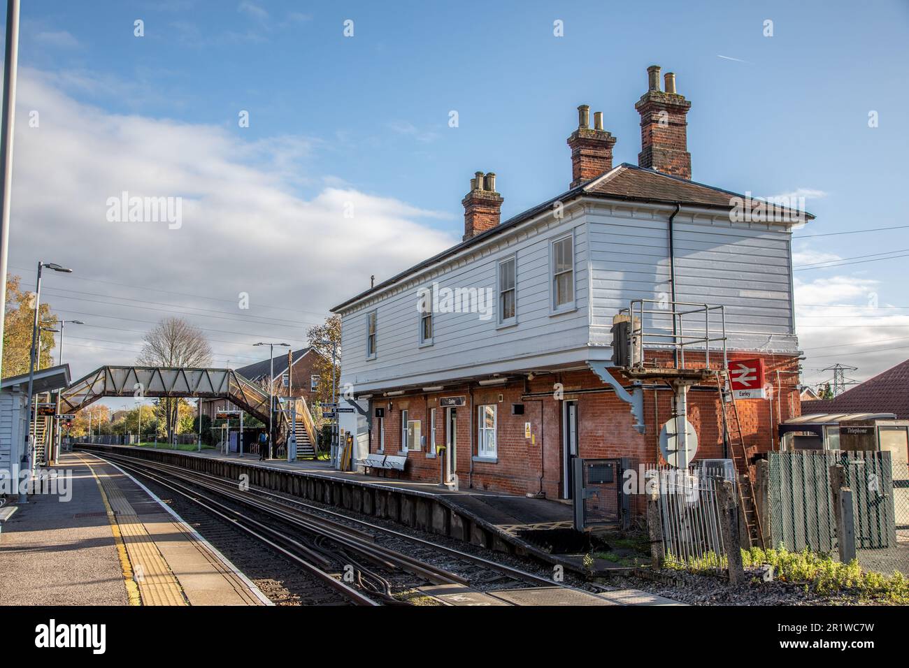 Stazione ferroviaria di Earley, Berkshire, Regno Unito Foto Stock