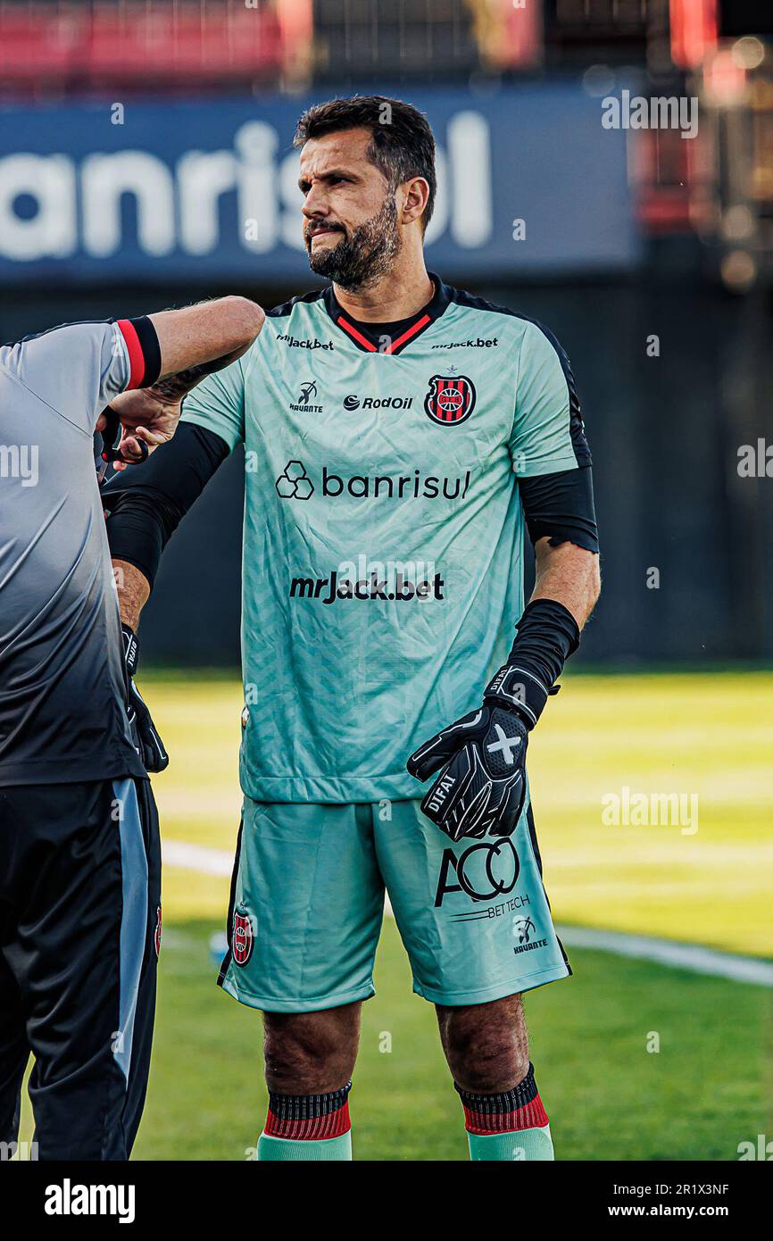 Pelotas, Brasile. 15th maggio, 2023. RS - PELOTAS - 05/14/2023 - BRASILEIRO D 2023, BRASILE DE PELOTAS X SAOJOSEENSE - Marcelo Pitol portiere del Brasile de Pelotas durante una partita contro Saojoseense allo stadio Bento Mendes de Freitas per il campionato brasiliano D 2023. Foto: Volmer Perez/AGIF/Sipa USA Credit: Sipa USA/Alamy Live News Foto Stock