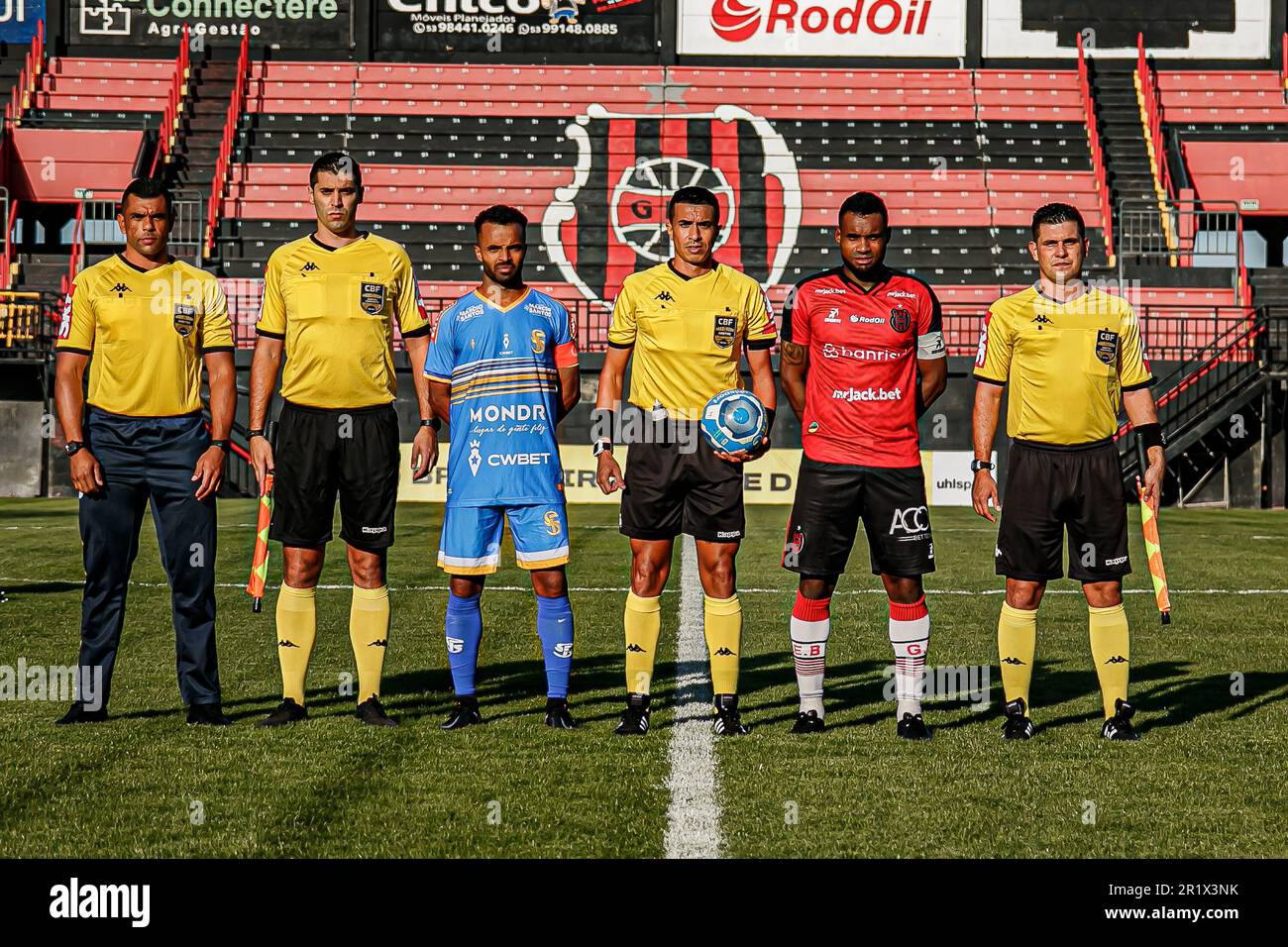 Pelotas, Brasile. 15th maggio, 2023. RS - PELOTAS - 05/14/2023 - BRASILEIRO D 2023, BRASILE DE PELOTAS X SAOJOSEENSE - Marcelo Pitol portiere del Brasile de Pelotas durante una partita contro Saojoseense allo stadio Bento Mendes de Freitas per il campionato brasiliano D 2023. Foto: Volmer Perez/AGIF/Sipa USA Credit: Sipa USA/Alamy Live News Foto Stock