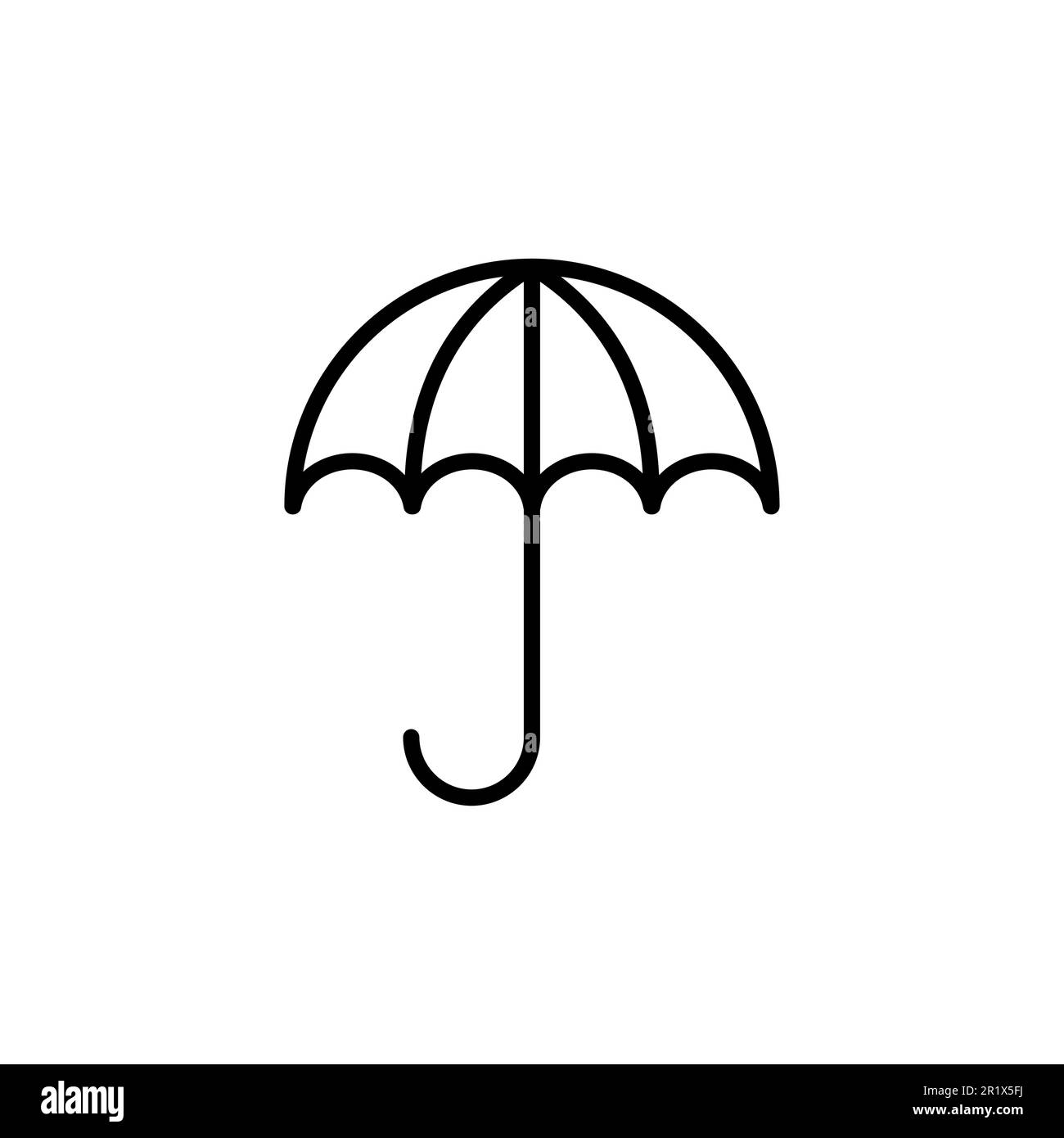Vettore icona ombrello. icona con il simbolo dell'ombrello Immagine e  Vettoriale - Alamy