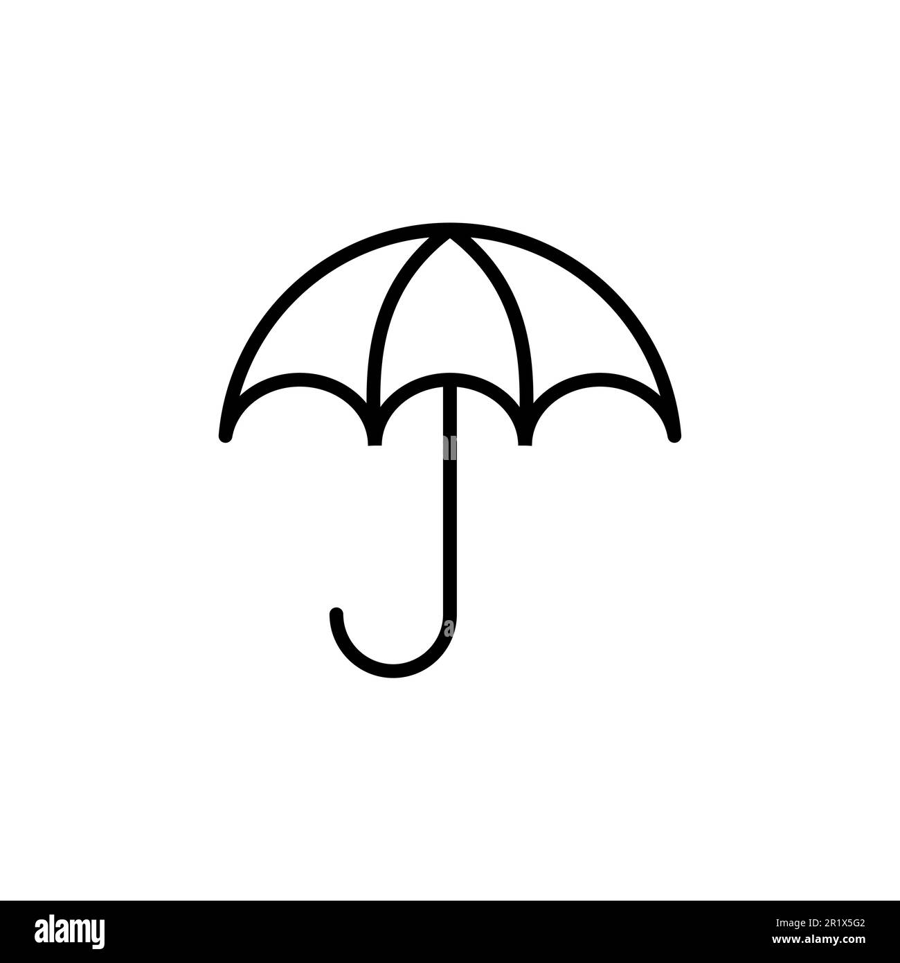 Vettore icona ombrello. icona con il simbolo dell'ombrello Immagine e  Vettoriale - Alamy