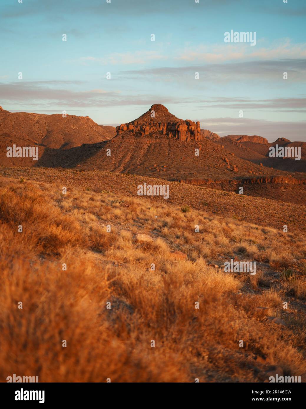 Vista panoramica da Sotol Vista, presso il Big Bend National Park, Texas Foto Stock