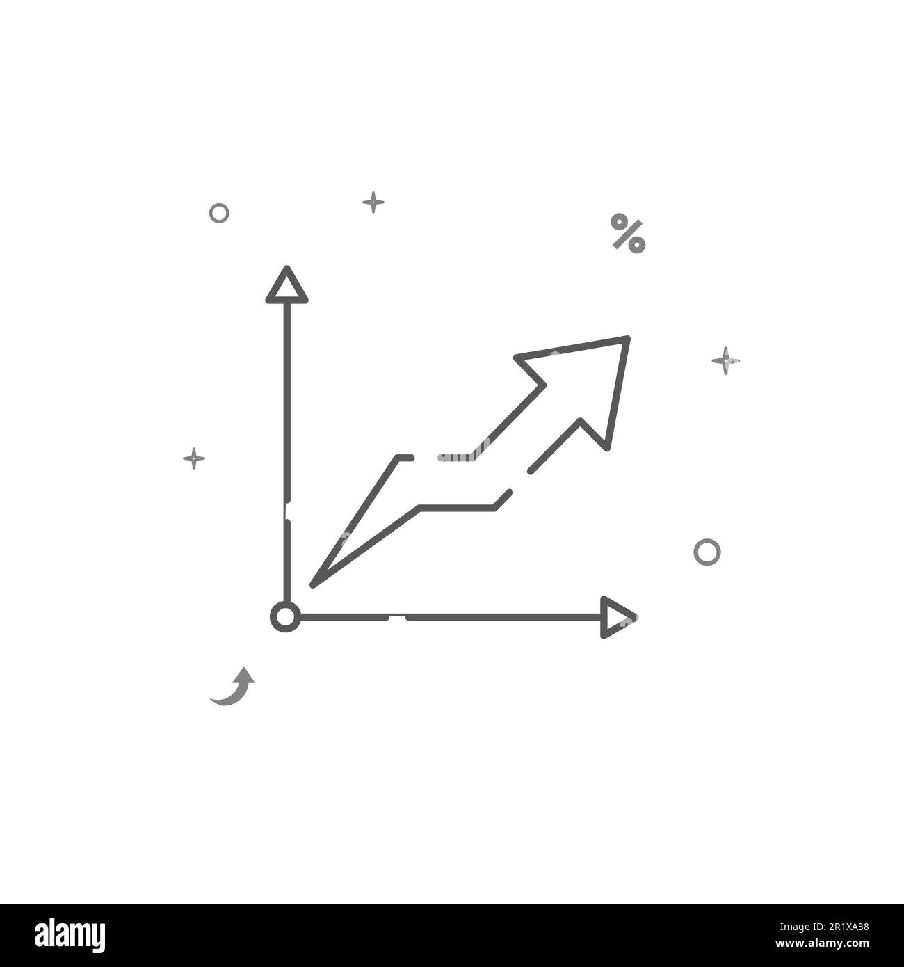 Grafico su, ascisse e asse delle ordinate icona di linea vettoriale semplice. Simbolo, pittogramma, segno isolato su sfondo bianco. Tratto modificabile. Regolare la pesatura delle linee Illustrazione Vettoriale Grafico su, ascisse e asse delle ordinate icona di linea vettoriale semplice. Simbolo, pittogramma, segno isolato su sfondo bianco. Tratto modificabile. Regolare la pesatura delle linee Illustrazione Vettoriale