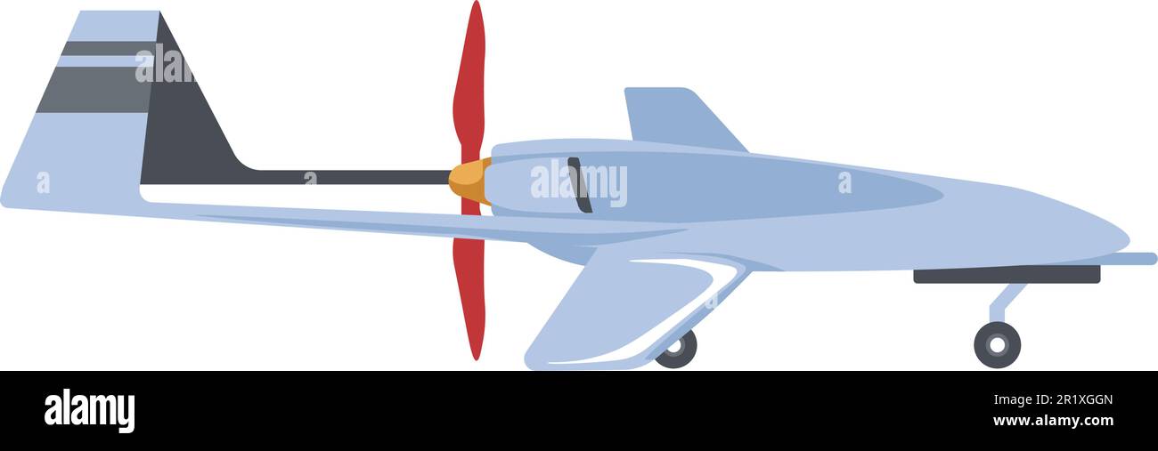 Vettore di sorveglianza di veicoli aerei senza equipaggio UAV Illustrazione Vettoriale