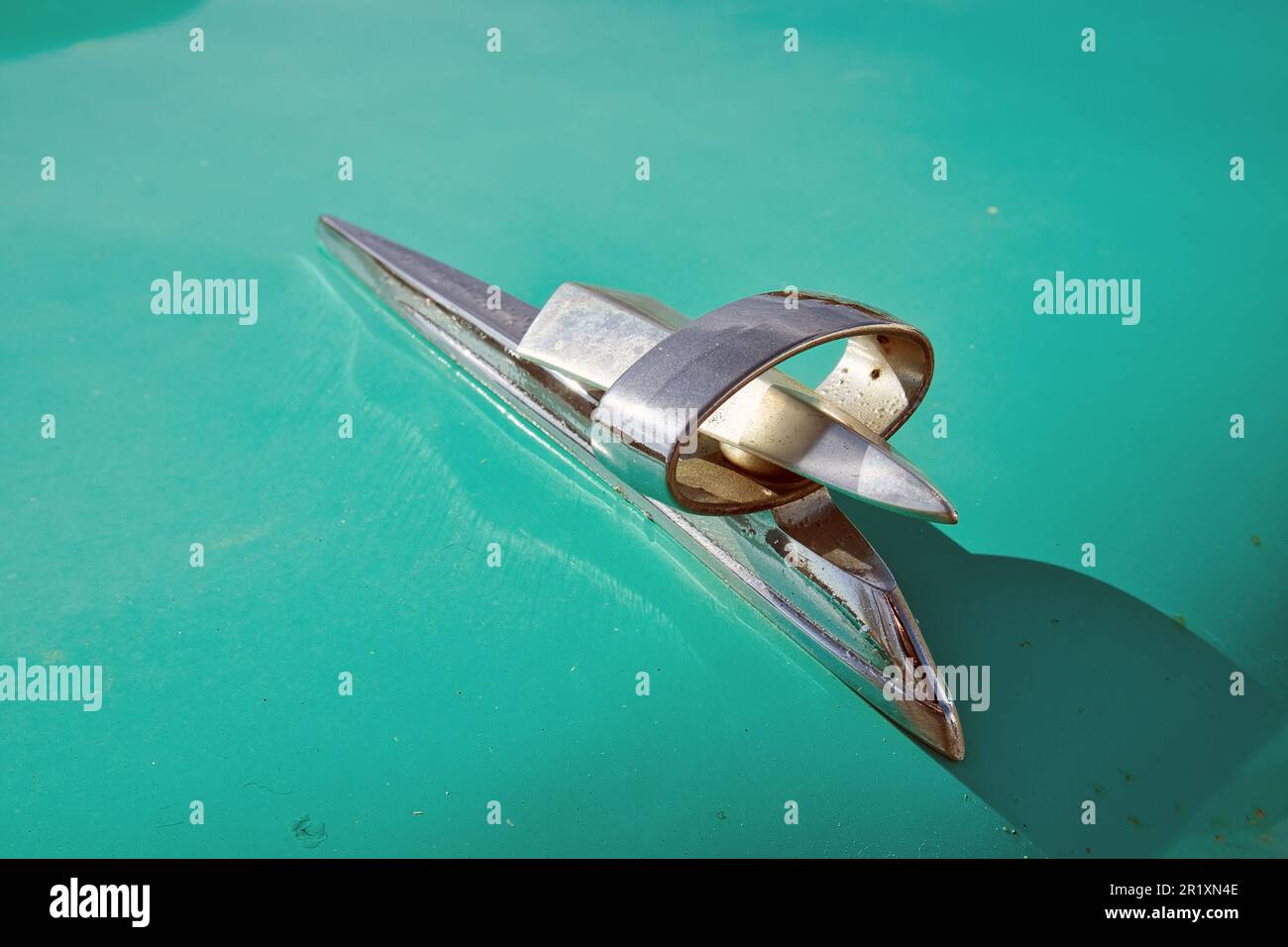 1950s Ford Fairlane 500 Galaxie Skyliner dettaglio Foto Stock