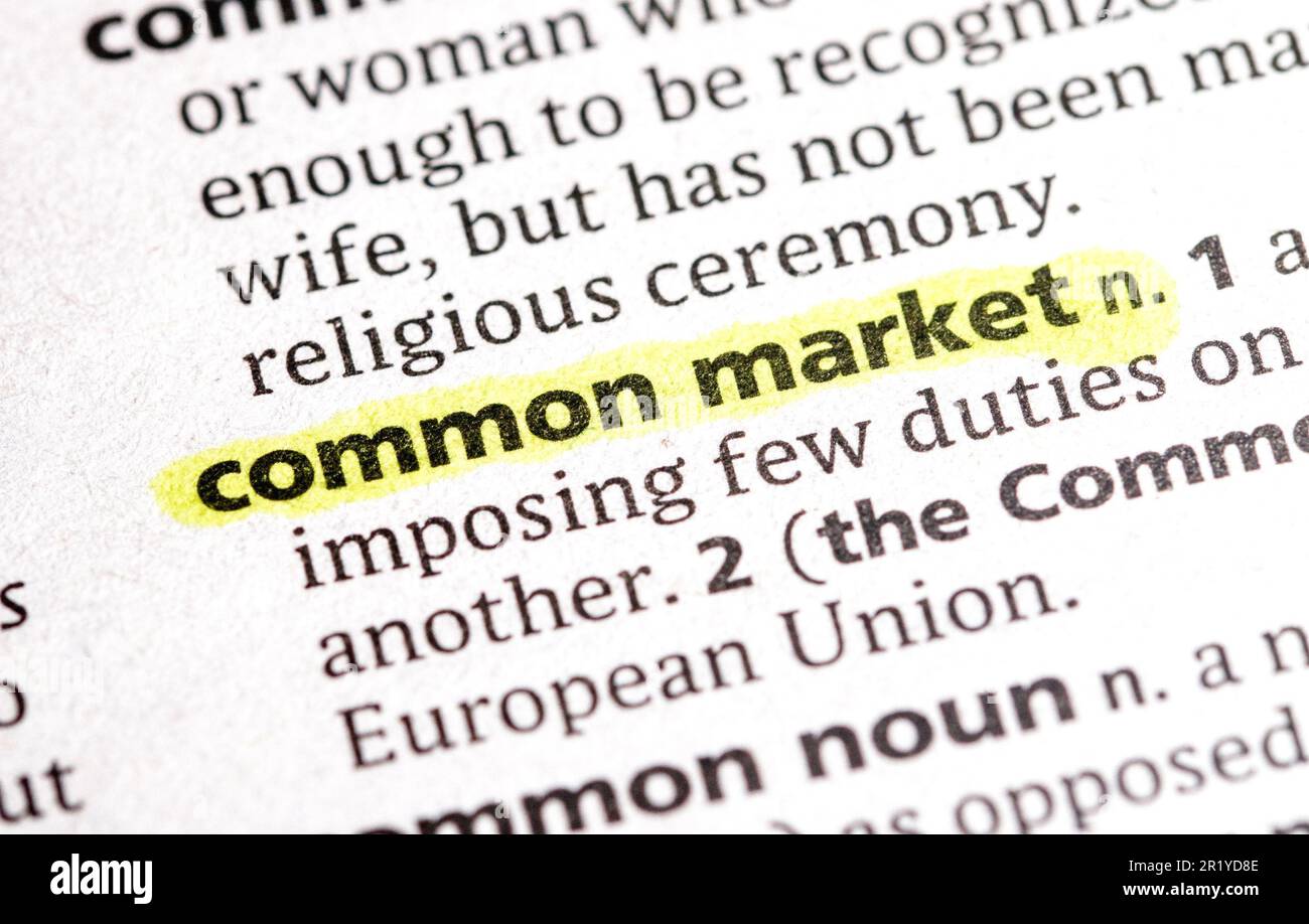 mercato comune Foto Stock