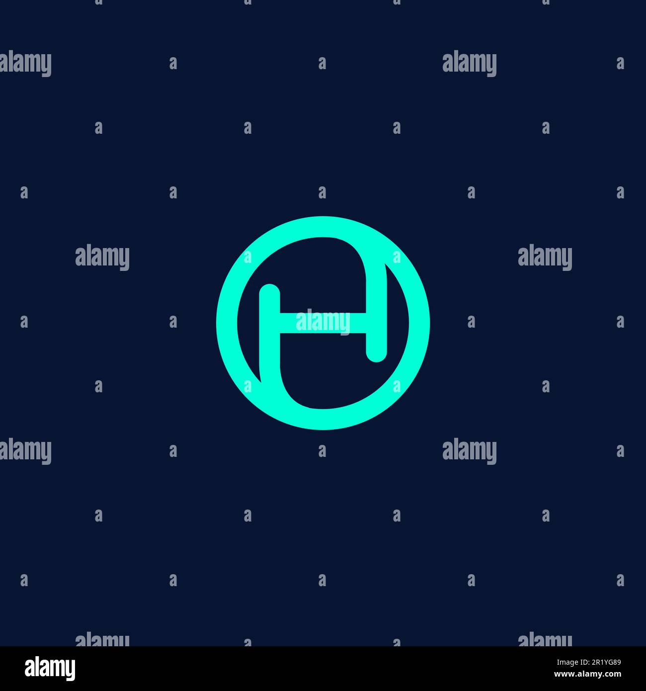 Logo lettera H Line. Illustrazione vettore H Illustrazione Vettoriale