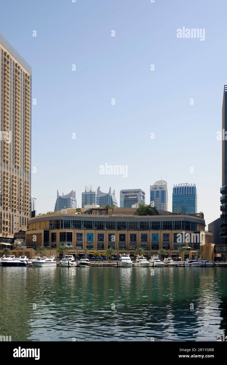 Marina Mall a Dubai Marina, Dubai, Emirati Arabi Uniti Foto Stock