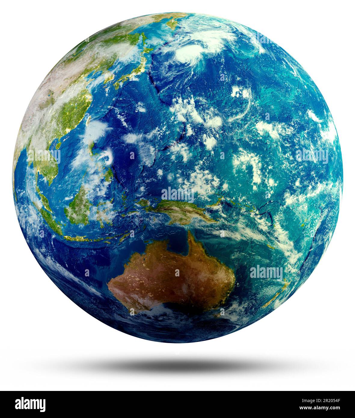 Oceania pianeta Terra. Elementi di questa immagine forniti dalla NASA. rendering 3d Foto Stock