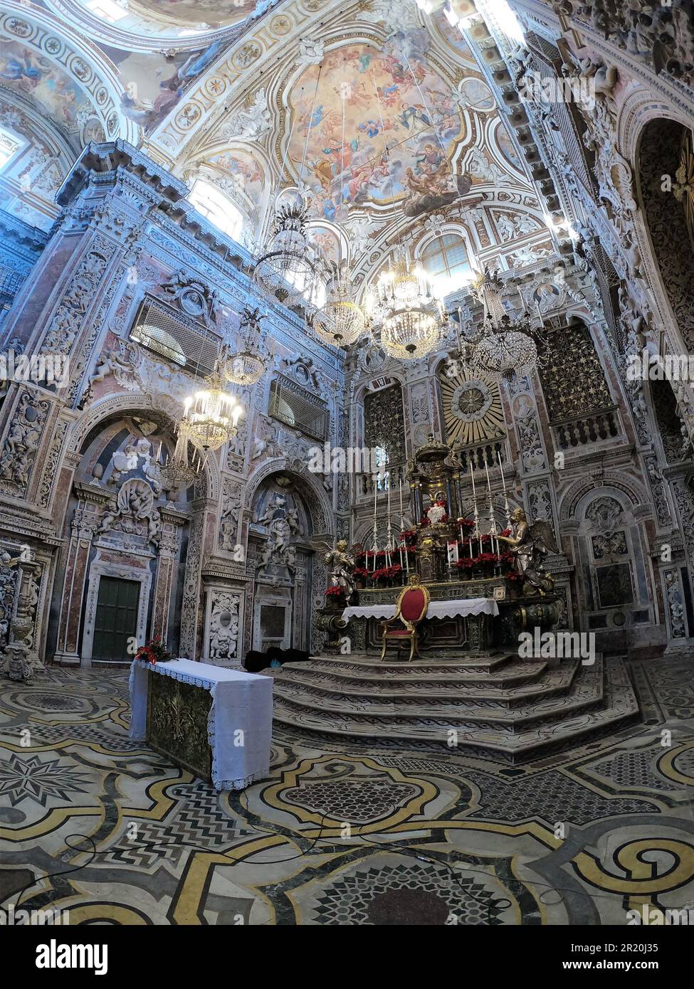 Palermo, Sicilia 12.26.2018 Chiesa cattolica di Santa Caterina (Chiesa