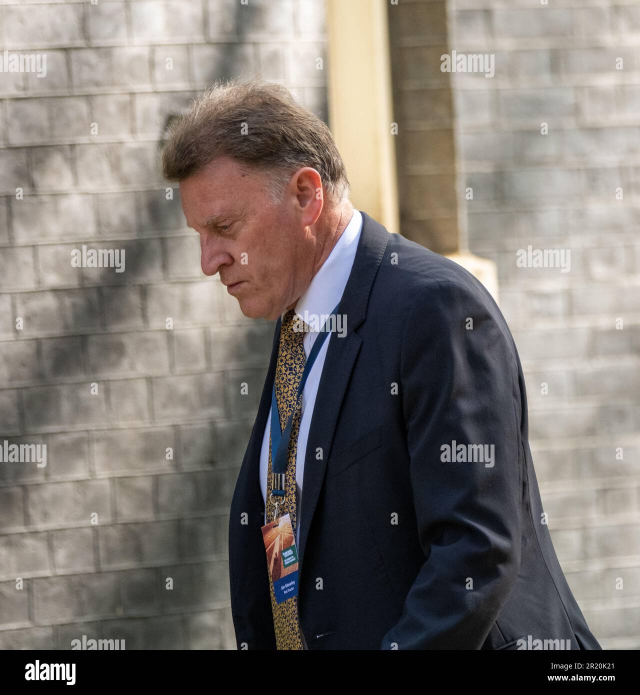 Londra, Regno Unito. 16th maggio, 2023. Food Security Conference Farm to Fork summit at 10 Downing Street, Londra UK Jim Moseley CEO Red Tractor Credit: Ian Davidson/Alamy Live News Foto Stock Londra, Regno Unito. 16th maggio, 2023. Food Security Conference Farm to Fork summit at 10 Downing Street, Londra UK Jim Moseley CEO Red Tractor Credit: Ian Davidson/Alamy Live News Foto Stock