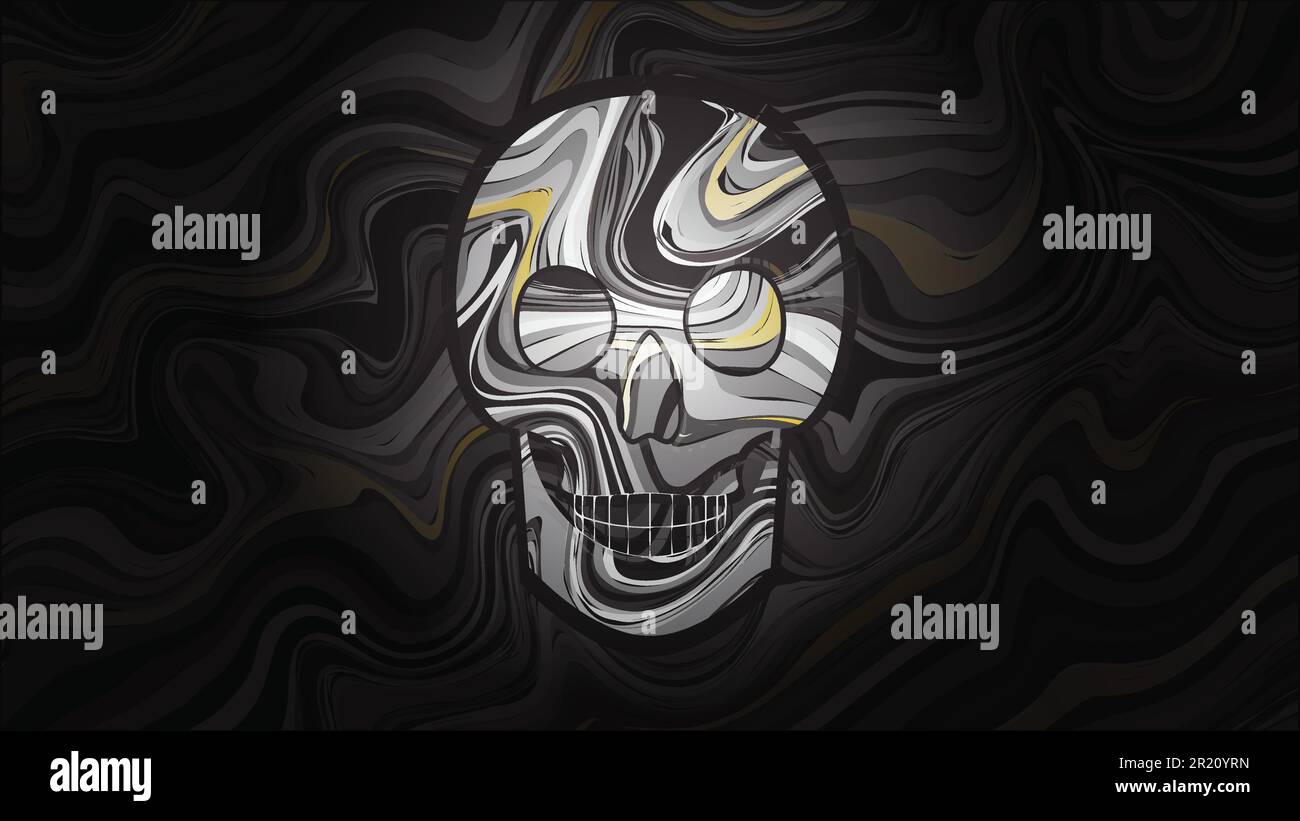 Illustrazione Vettore Cranio Illustrazione Vettoriale