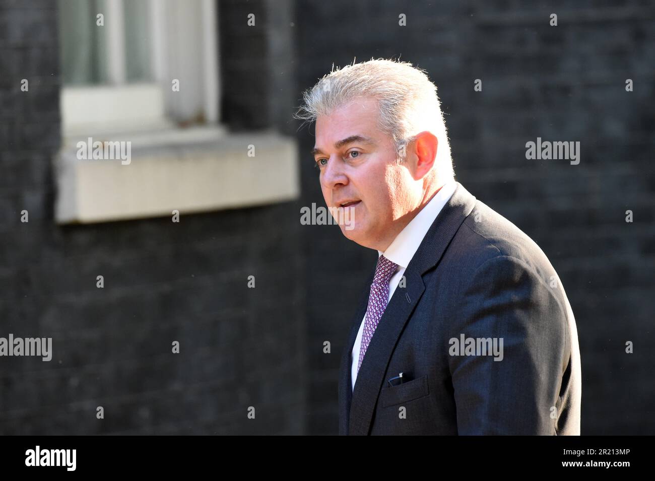 Brandon Lewis, Segretario di Stato per l'Irlanda del Nord, arriva a Downing Street per una riunione del gabinetto mentre il parlamento ritorna dopo la pausa estiva. 07-09-2021. Foto Stock