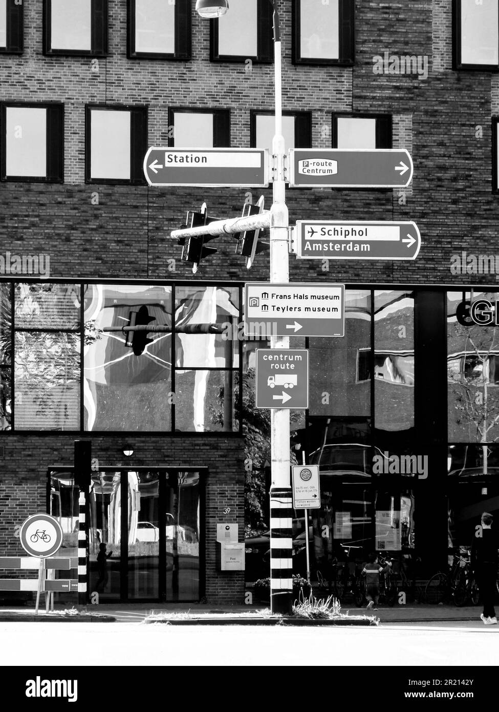 Indicazioni per Haarlem Street Foto Stock