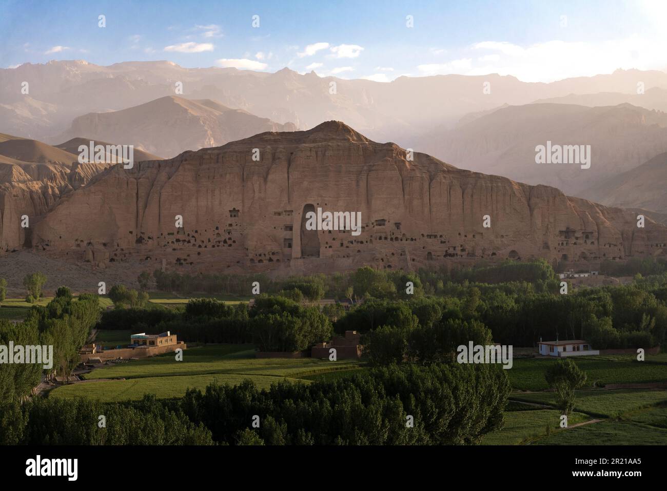 Buddha di Bamyan nell'Afghanistan centrale Foto Stock