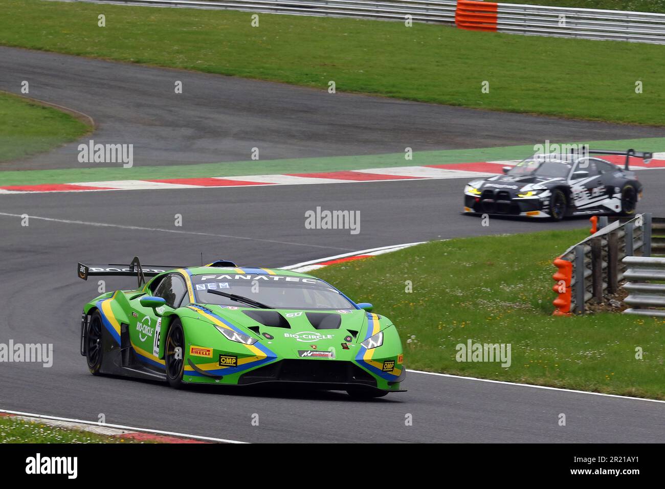 Yuki NEMOTO - VSR - Guida Lamborghini Huracan GT3 Evo 2 numero 163 nel 2023 GT World Challenge Europe Sprint Cup a Brands Hatch nel maggio 2023 Foto Stock