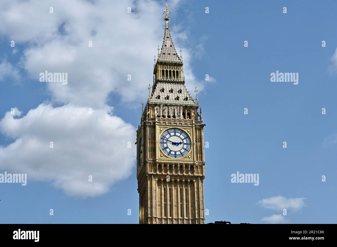 Big ben, Houses of Parliament, Parliament Square, Westminster, Londra, REGNO UNITO Foto Stock