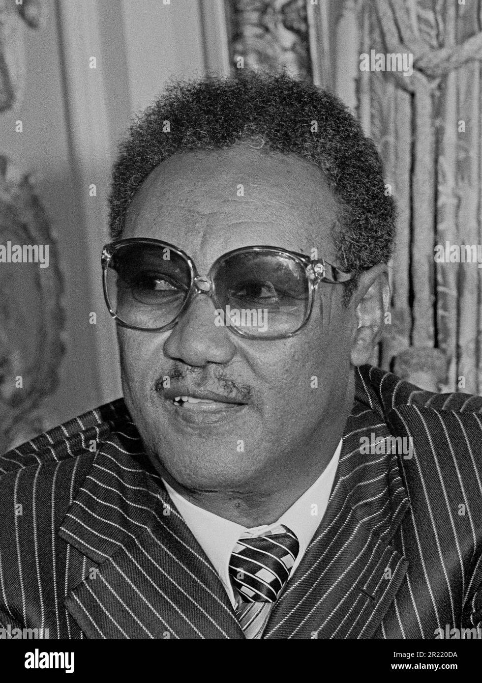 Jaafar Muhammad An-Nimeiry, Presidente del Sudan, in visita a San Francisco nel settembre 1979 Foto Stock