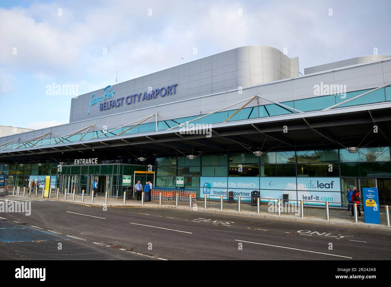 george best belfast city airport belfast irlanda del nord regno unito Foto Stock