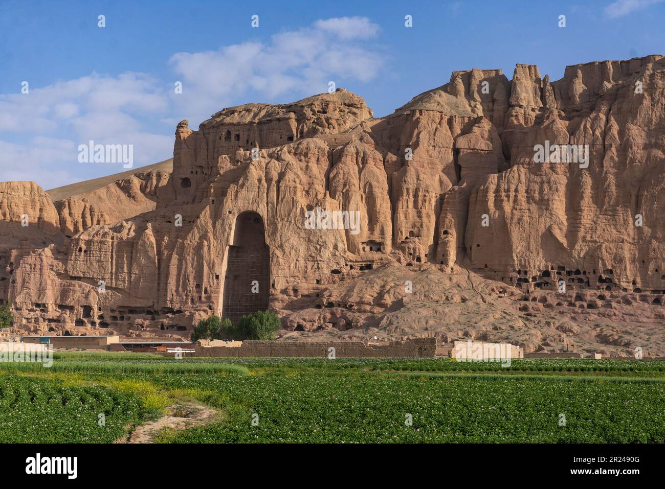 Buddha di Bamyan nell'Afghanistan centrale Foto Stock