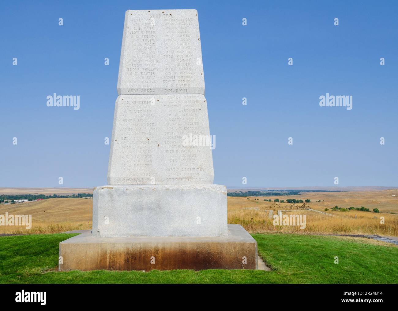 Little Bighorn Battlefield National Monument in Montana Foto Stock