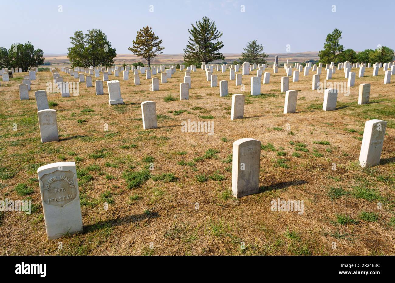 Little Bighorn Battlefield National Monument in Montana Foto Stock