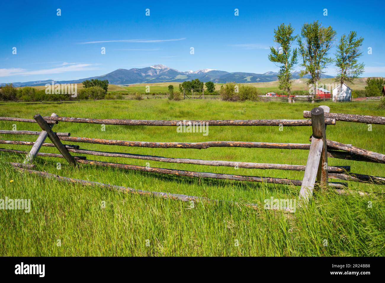 Grant-Kohs Ranch, sito storico nazionale nel Montana Foto Stock