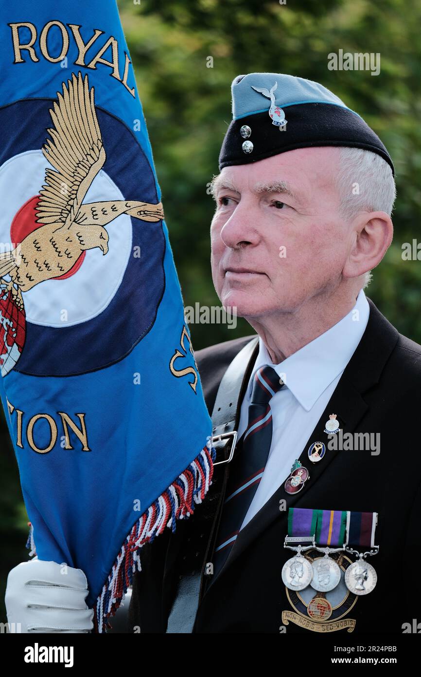 National Memorial Arboretum, Regno Unito. 16th maggio 2023. HRH la principessa reale partecipa al 60th° anniversario della Royal British Legions dell'ultimo serviteman che è stato sradicato dal servizio nazionale e incontra militari e donne che hanno servito nei vari conflitti. Credit Mark Lear / Alamy Live News Foto Stock