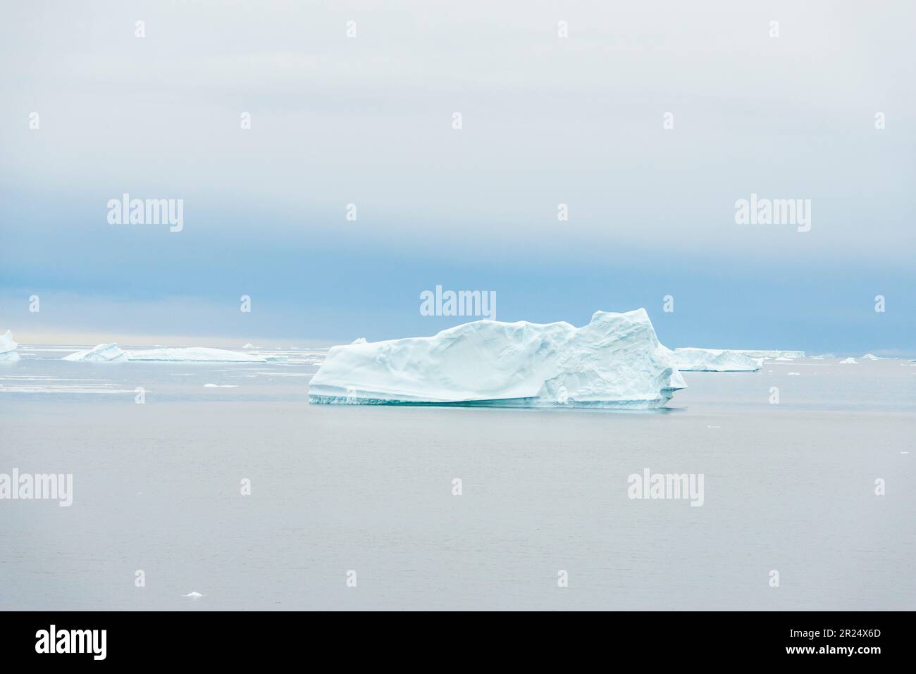 Horseshoe Island. Bellissimo iceberg sulle rive dell'isola di Horseshoe in Antartide. Foto Stock