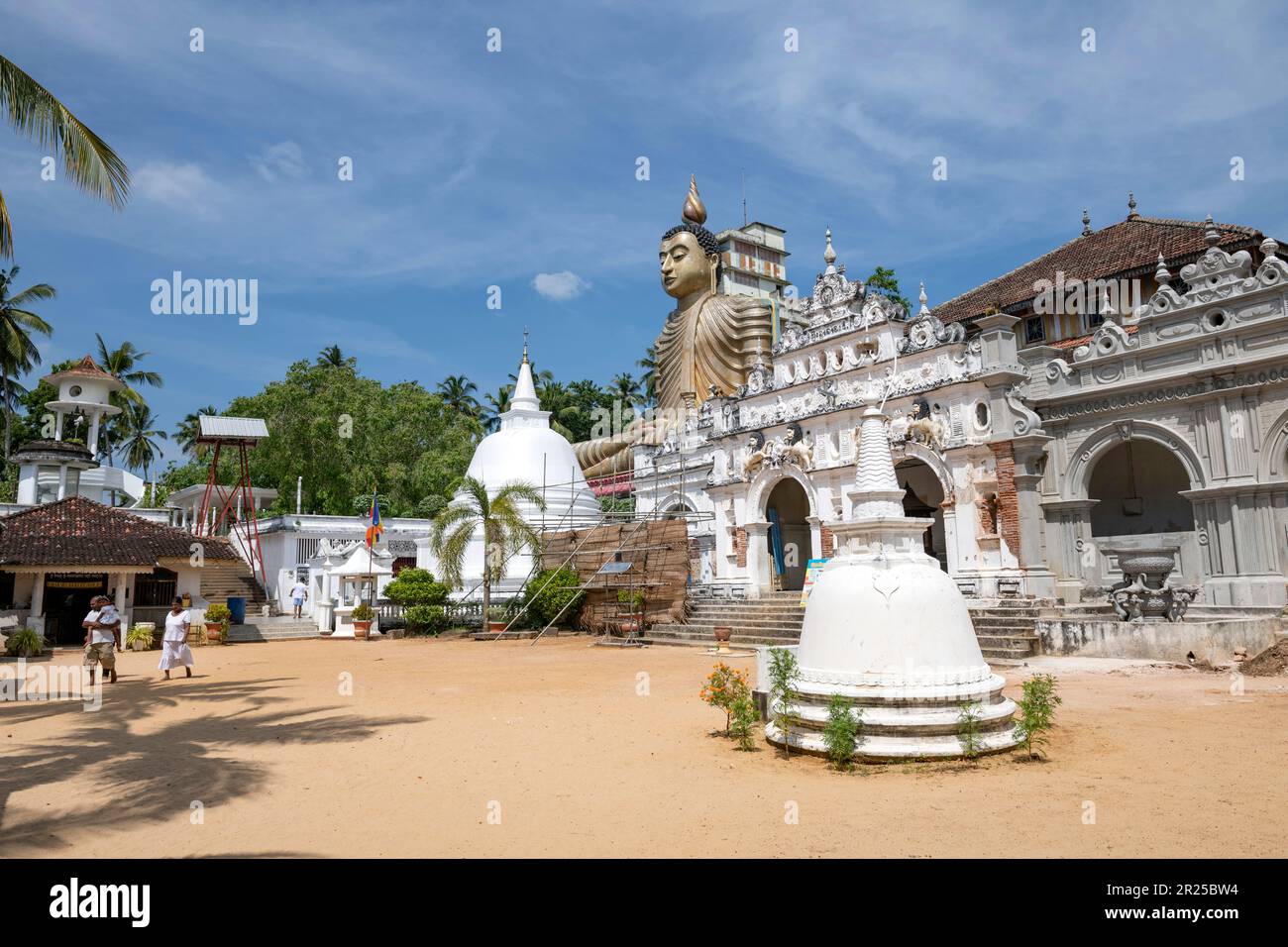 Sri Lanka, Provincia meridionale, Sud, Süd, Sud, tempio, Tempel, Dikwela tempio Wewurukannala Vihara, Bouddha Foto Stock