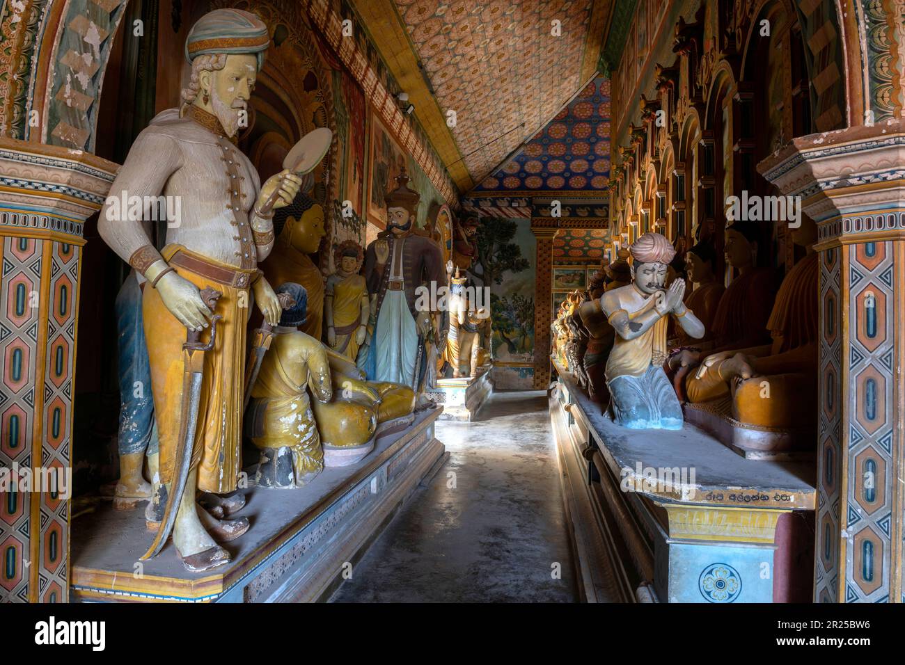 Sri Lanka, Provincia meridionale, Sud, Süd, Sud, tempio, Tempel, Dikwela tempio Wewurukannala Vihara, Bouddha Foto Stock