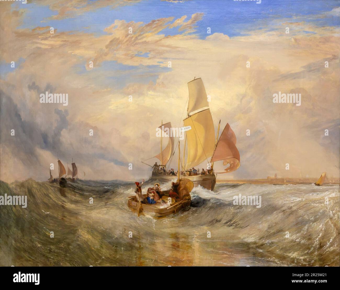 Ora per il pittore, i passeggeri diretti a bordo, JMW Turner, 1827, Foto Stock