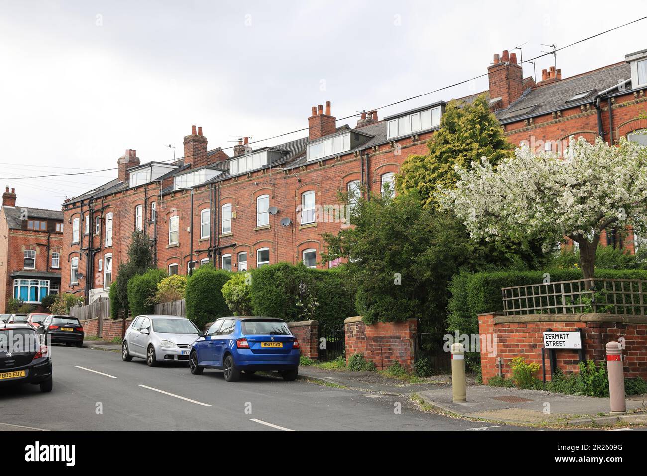 Chapel Allerton, uno dei sobborghi più belli di Leeds, con edifici caratteristici e un fantastico spirito di comunità, West Yorkshire, Regno Unito Foto Stock