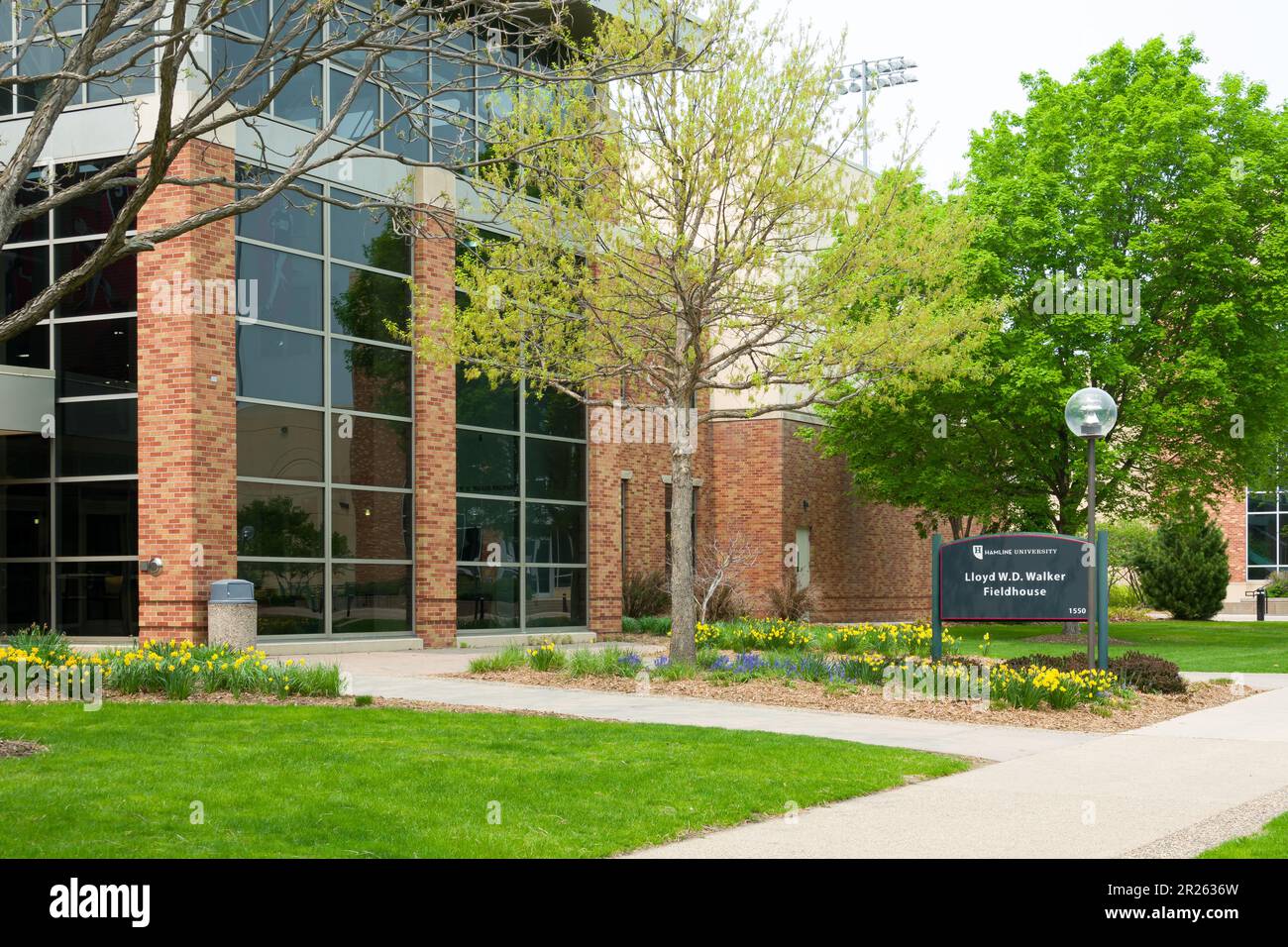 ST. PAUL, MN, USA - 16 MAGGIO 2023: Lloyd W. D. Walker Field Houseat Hamline University. Foto Stock