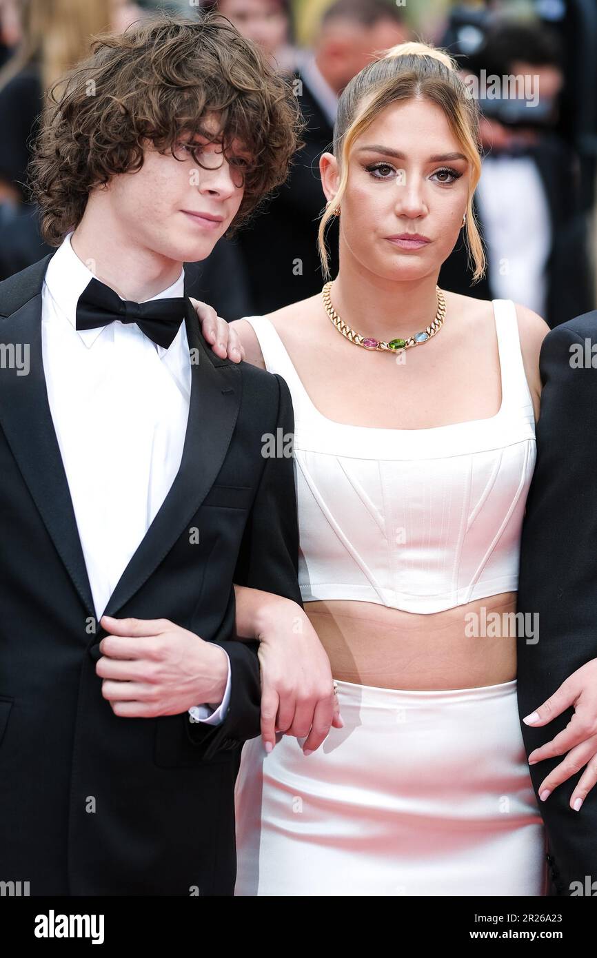 Cannes, Francia. 17th maggio, 2023. Adèle Exarchopoulos fotografato al Red Carpet per il film Monster (Kaibutsu) durante il Festival Internazionale del Cinema di Cannes 76th al Palais des Festivals di Cannes, Francia Foto di Julie Edwards/Alamy Live News Foto Stock