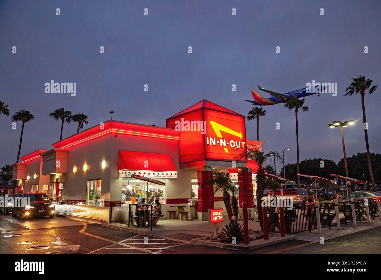 In-N-out vicino a LAX, Westchester, Los Angeles, California Foto Stock