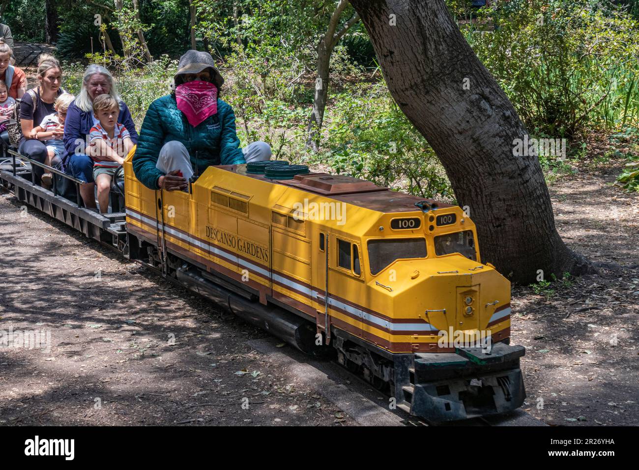 The Enchanted Railroad, Descanso Gardens, un giardino botanico a la Cañada Flintridge, Los Angeles County, California. Foto Stock